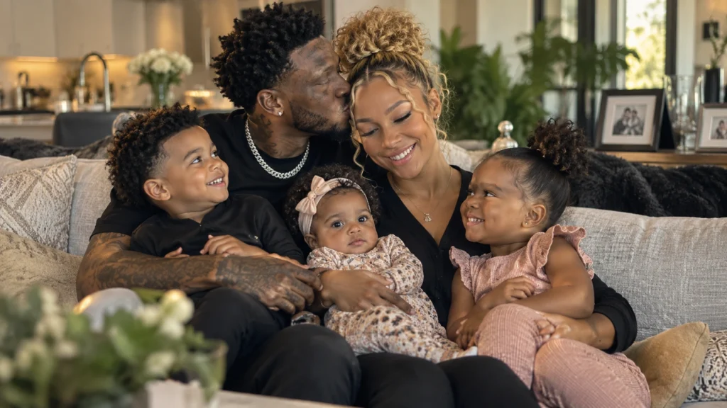 DC Young Fly and Jacky Oh Family Story Warm family moment representing DC Young Fly, Jacky Oh, and their three children, highlighting love, parenthood, memories, and family legacy.