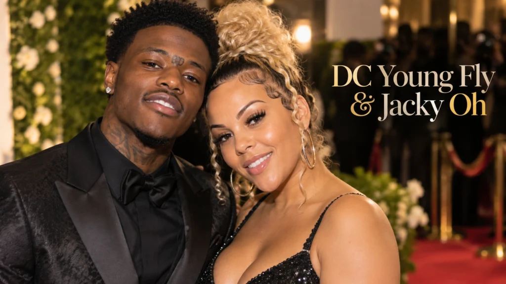 DC Young Fly & Jacky Oh DC Young Fly and longtime partner Jacky Oh together at an elegant entertainment event.
