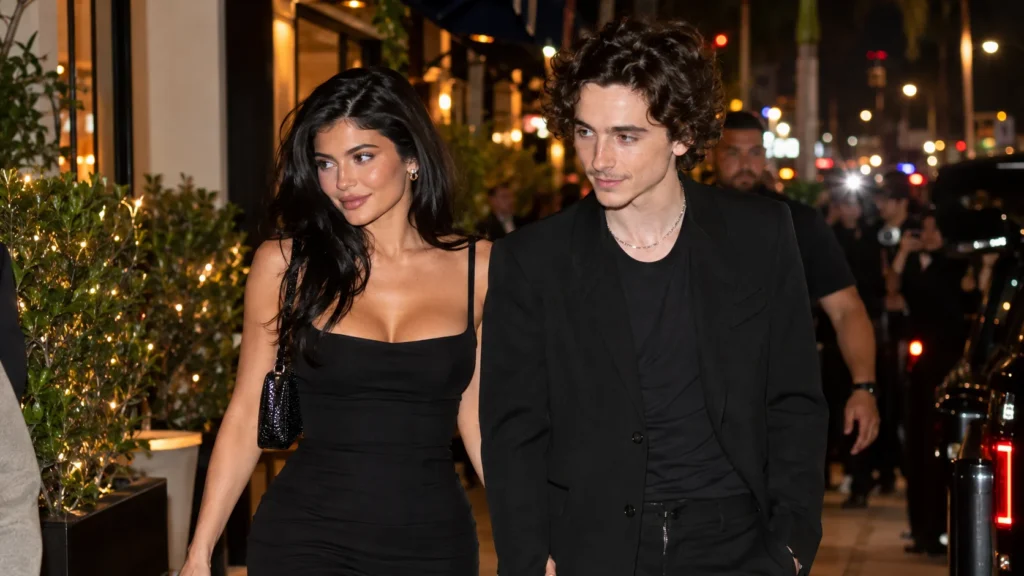 Kylie Jenner and Timothée Chalamet Date Night Kylie Jenner and Timothée Chalamet enjoying an evening date in Los Angeles